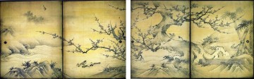  oiseaux - oiseaux et fleurs des quatre saisons Kano Eitoku japonais